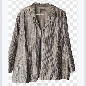 Eileen Fisher Gray Textured Jacket